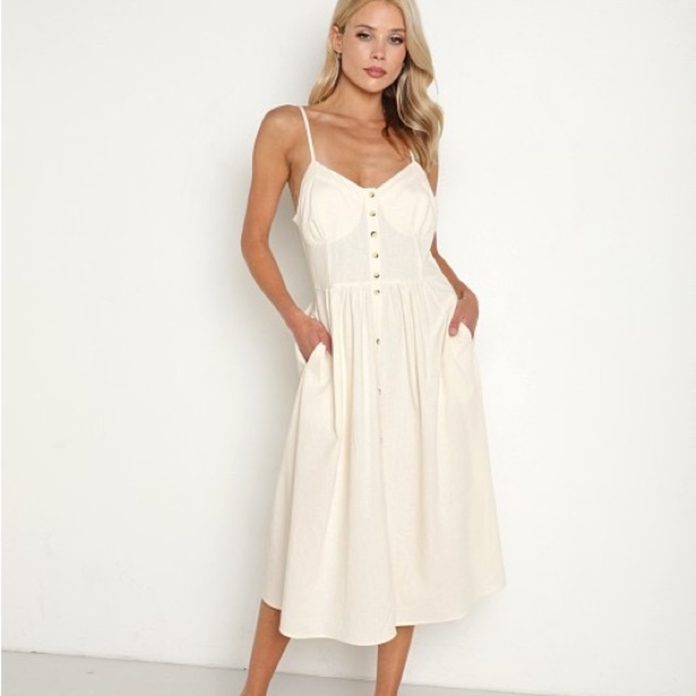 ROLLAS Eve linen dress SIZE S